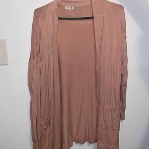 Pink ardene cardigan